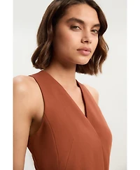 Karen Millen Women's Belted Pencil Maxi Dress