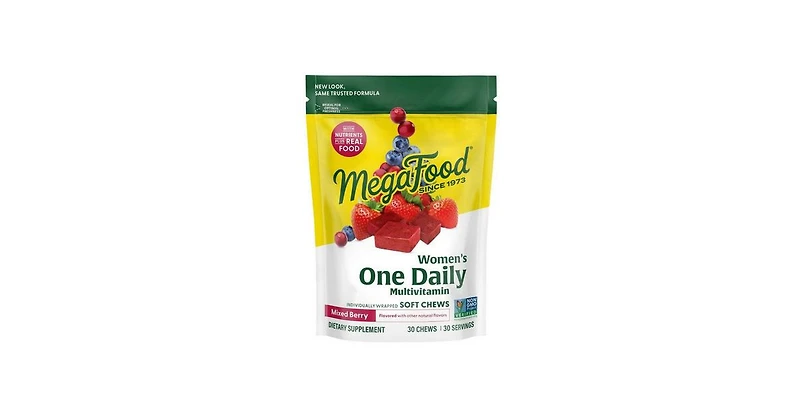 MegaFood Women's Multivitamin ,Mixed Berry, 30 Soft Chews