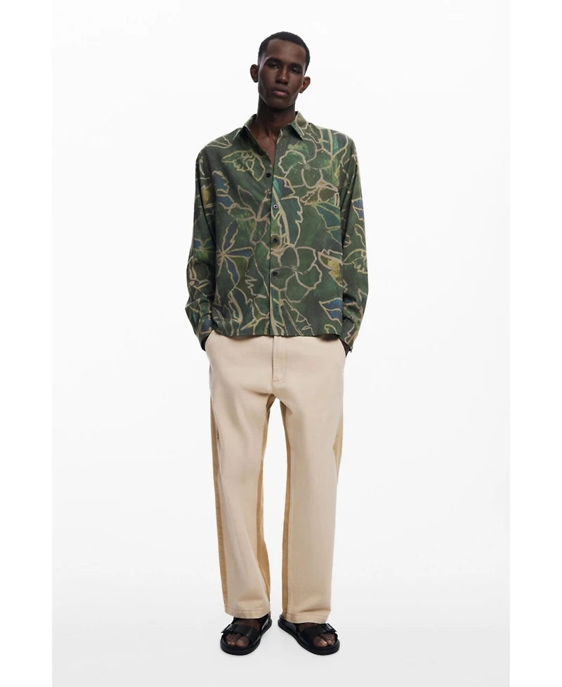 Desigual Men's Long-sleeve forest shirt