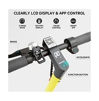 Artudatech 8.5-inch folding electric scooter with app, 350W, 35km range, 30km/h city commuting with lights