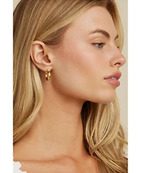 Untamed Petals Nadia Classic Gold Hoops