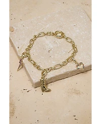 Untamed Petals Classic Link Charm Bracelet