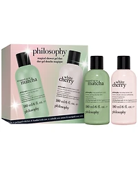 philosophy 2-Pc. White Cherry and Wrapped Up in Matcha Hydrating Shower Gel, Bubble Bath, & Shampoo Set, 6 oz.