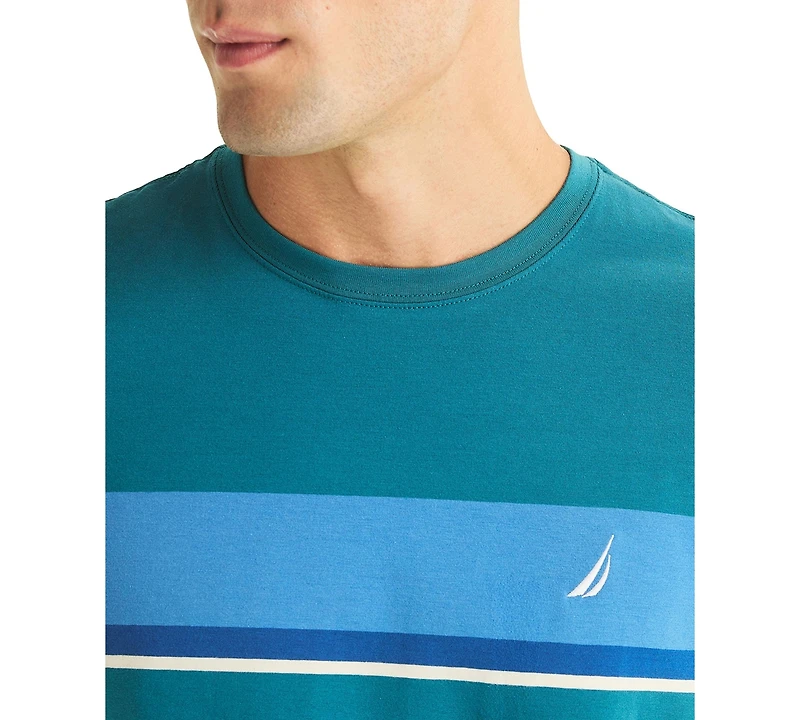 Nautica Men's Short Sleeve Stripe T-Shirt