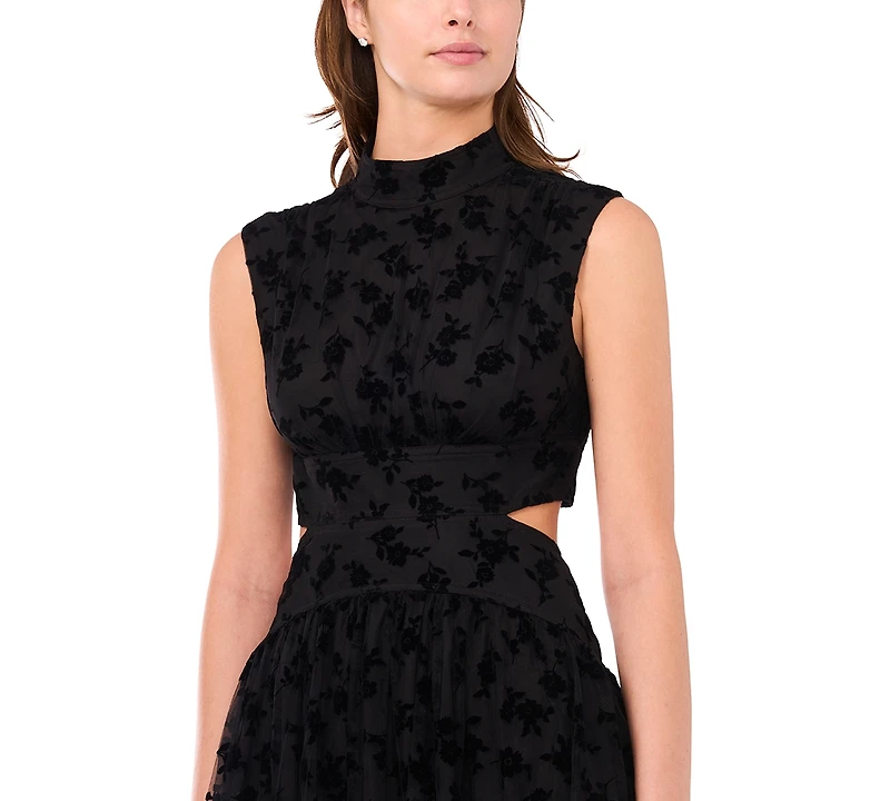 Parker Women's Mock Neck Cut Out Maxi Dress