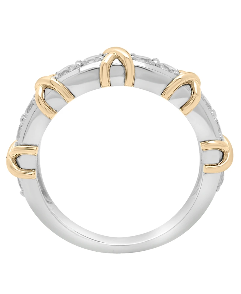 Macy's Diamond Xo Ring (1 ct. t.w.) in 14K Yellow and White Gold