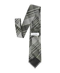 Calvin Klein Men's Doris Plaid Pattern Classic Tie