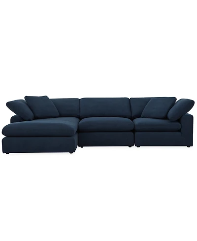 Furniture Fog 3-Pc. Fabric Chaise Sectional Sofa Set