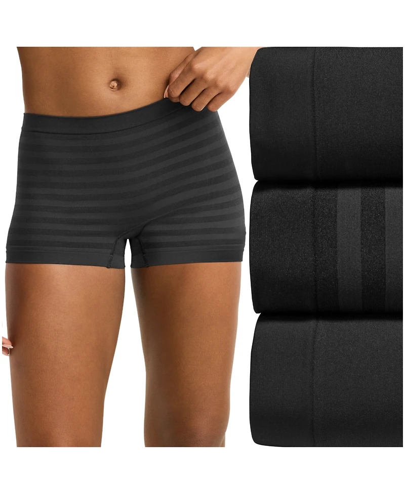 Jockey Seamfree 3-Pack Full Coverage Boy Shorts