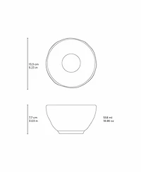 Porto Brasil Stoneware Soup Bowls, Set of 6
