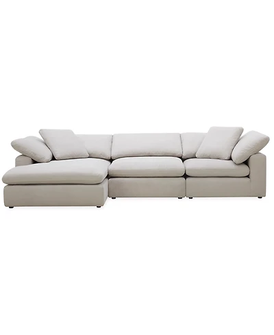 Furniture Fog 3-Pc. Fabric Chaise Sectional Sofa Set