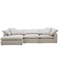Furniture Fog 3-Pc. Fabric Chaise Sectional Sofa Set