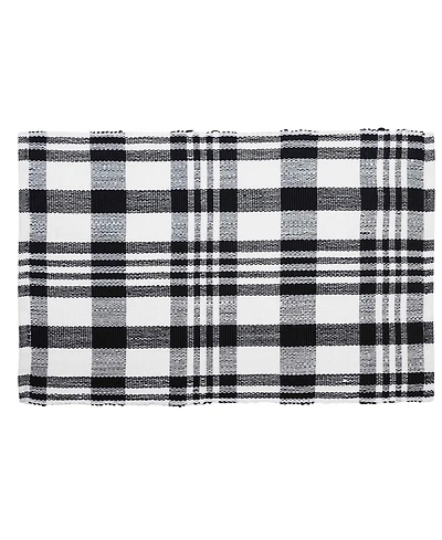 Vcny Home Plaid Indoor and Outdoor Layering Rug, 24" x 36"