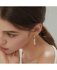 Joey Baby Freshwater Pearl Bridal Silver Earring