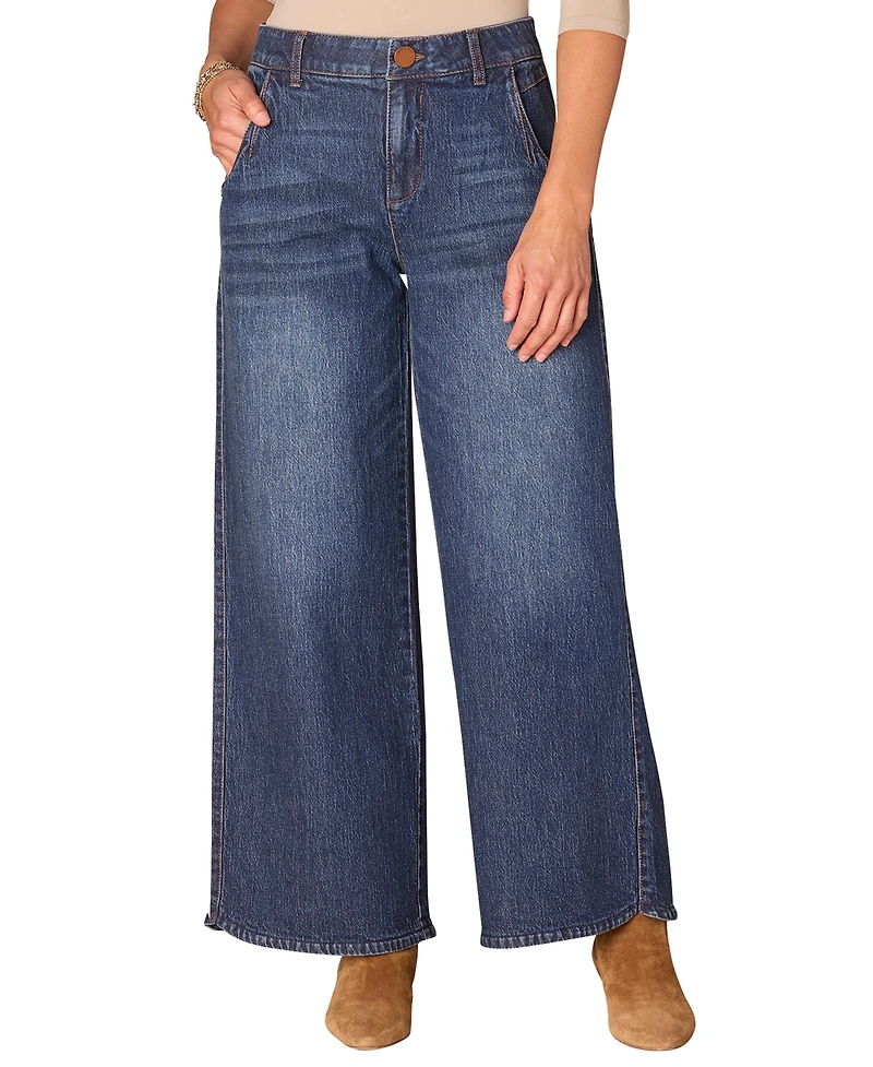 Democracy Women's High Rise Slim Straight "Ab" Solution Jeans