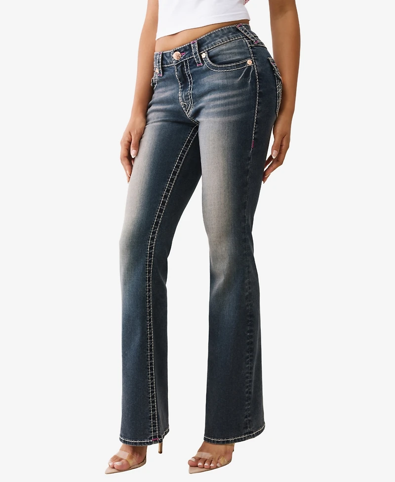 True Religion Women's Becca Bootcut Big Flap Jeans