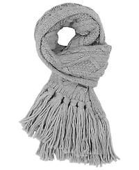 Michael Kors Women's Diamond Cable Fringe Scarf
