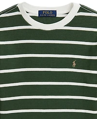 Polo Ralph Lauren Big Boys Striped Waffle Cotton Long-Sleeve Tee