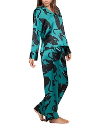 Midnight Bakery Women's 2 Piece Long Sleeves Top and Pants Loungewear Set