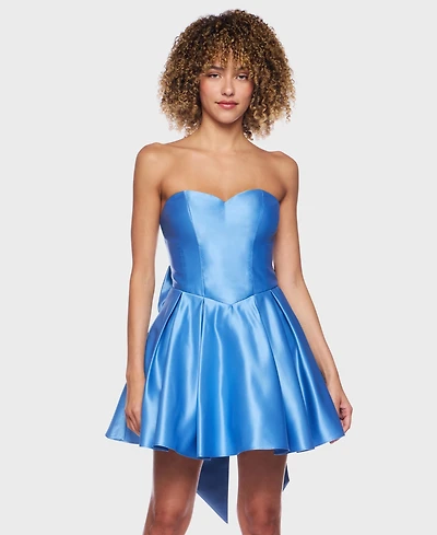 Alex & Sophia Junior's Strapless Bow Dress