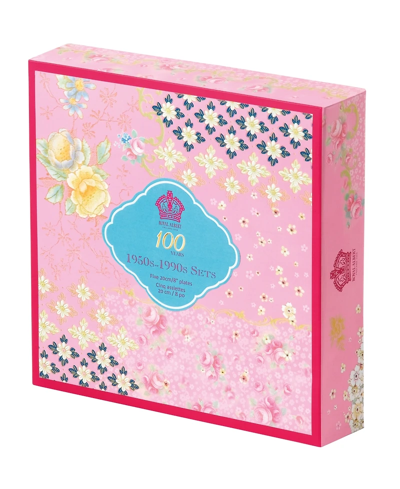 Royal Albert 100 Years 1950-1990 5-Piece Plate Set