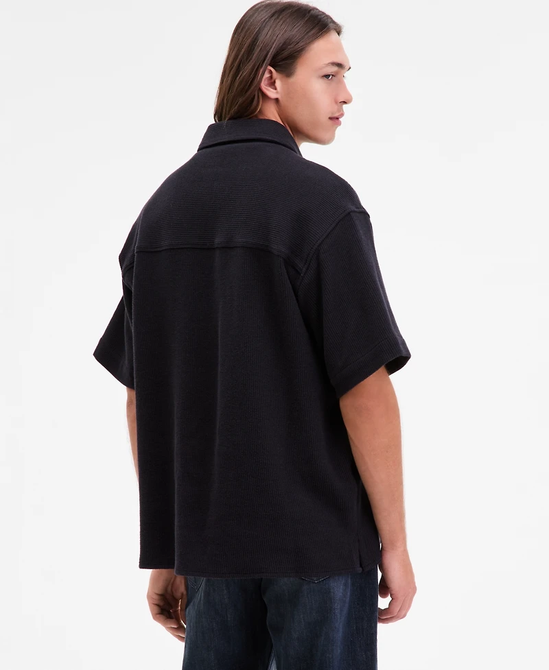 Hugo by Boss Men's Ebaffino Relaxed-Fit Short-Sleeve Shirt