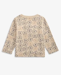 First Impressions Baby Boys Long-Sleeve Bear-Print T-Shirt, Macy's Exclusive