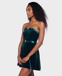 B Darlin Juniors' Strapless Bustier Bodycon Dress
