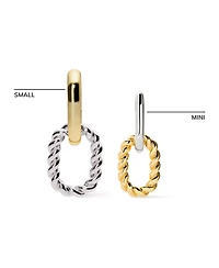 Ana Luisa Drop Earrings - Ash Double Mini Two Tone