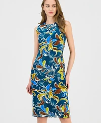 Anne Klein Women's Printed Sleeveless Sheath Dress