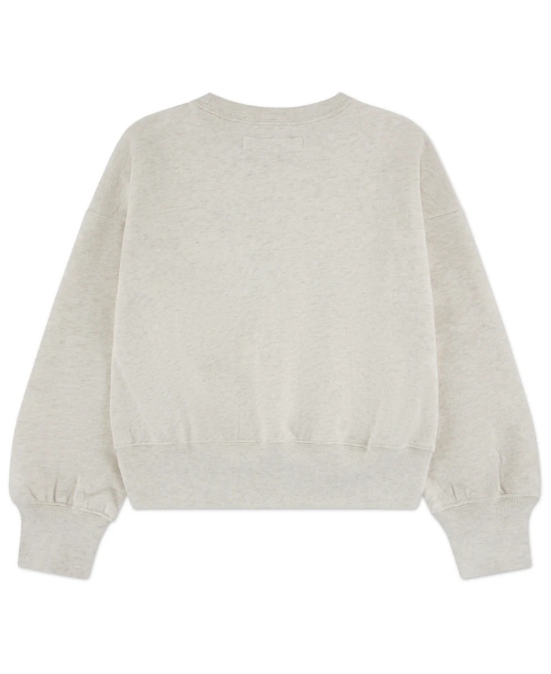 abercrombie kids Girls Multicolor Logo Crew Sweatshirt