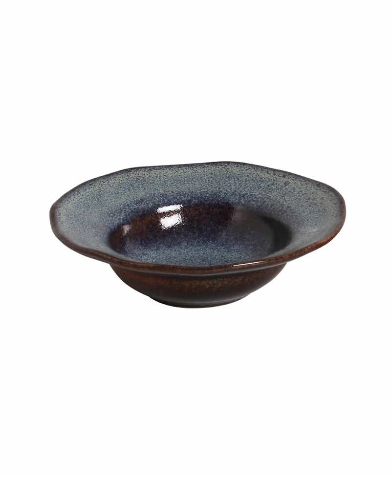 Porto Brasil Stoneware Deep Rim Dessert Plates, Set of 4