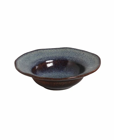 Porto Brasil Stoneware Deep Rim Dessert Plates, Set of 4