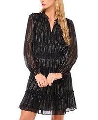 CeCe Women's Balloon Sleeve Raglan Pull-On Dress