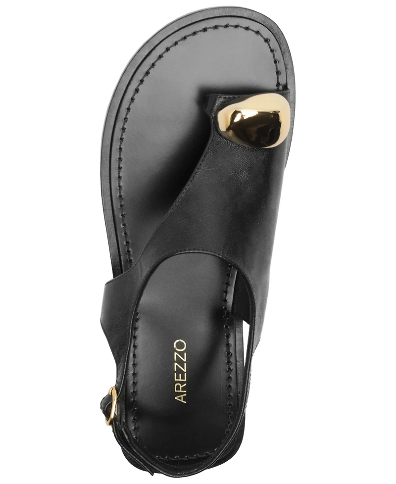 Arezzo Women's Freya Buckle Flat Sandals
