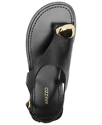 Arezzo Women's Freya Buckle Flat Sandals