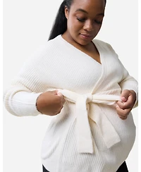 Ingrid + Isabel Maternity Side Tie Nursing Sweater