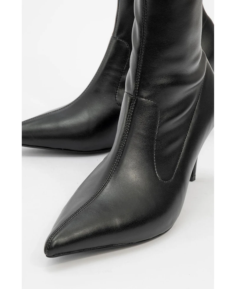 Prologue Shoes Thalin Zip Stiletto Boot (Women