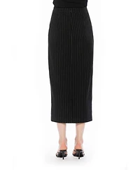 Alexia Admor Women's Onyx Striped Skirt