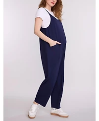 Motherhood Maternity Sleeveless Relaxed Fit Jumpsuit