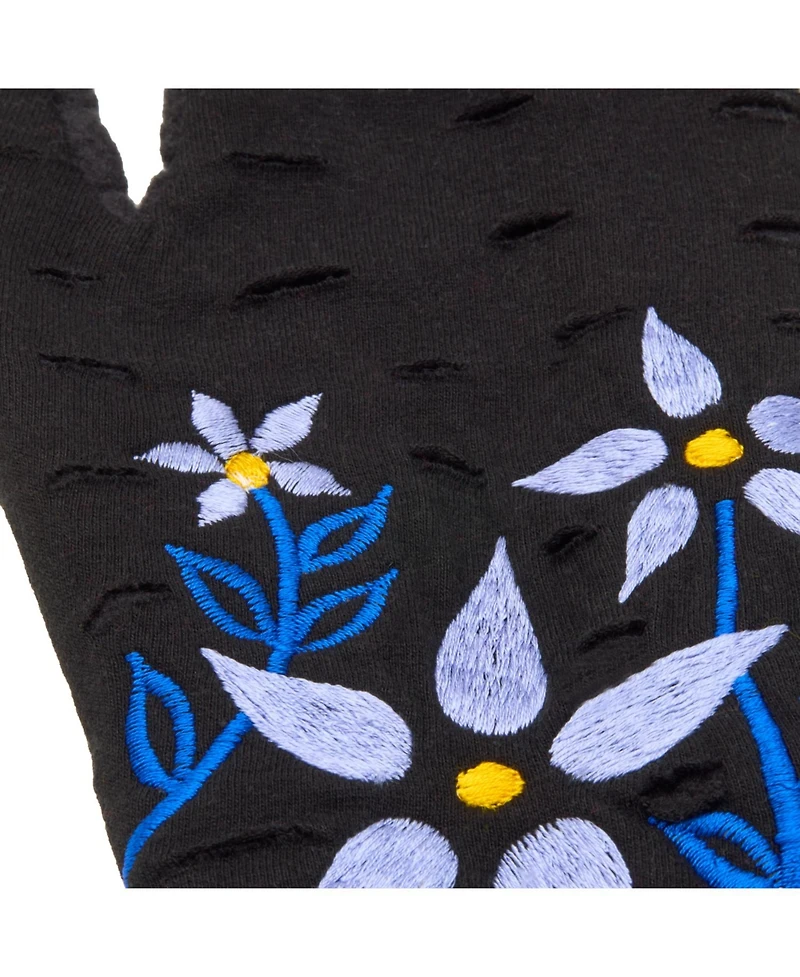 Feelgoodz Women s Artisan Crafted Fleece Lined Color Block Fingerless Gloves