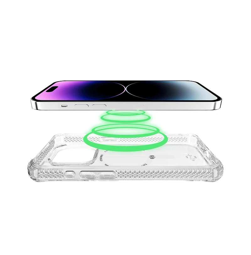 ITSkins Hybrid_R Clear MagSafe Case for Apple iPhone 15 Pro Max
