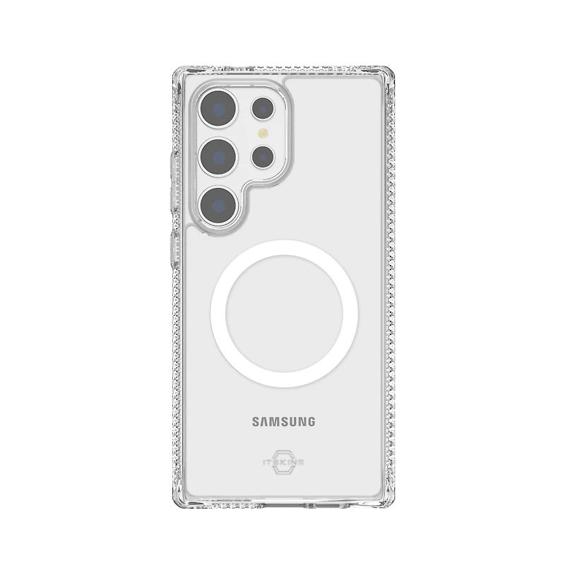 ITSkins Hybrid_R Clear MagSafe Case for Samsung Galaxy S24 Ultra