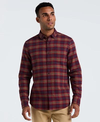 Original Penguin Men's Flannel Slim Fit Long Sleeves Shirt