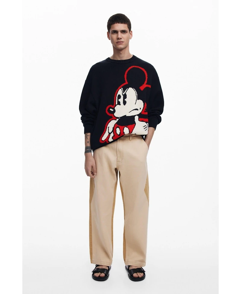 Desigual Men's Mickey Mouse knit sweater
