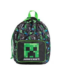 Minecraft Creeper 4-Piece Travel Set - Duffel Bag, Drawstring Backpack, Throw Blanket & Toiletry Bag