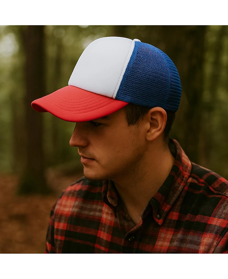Stranger Things Men's In World Dustin Cosplay Trucker Hat