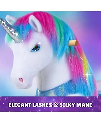 PonyCycle Model Y Rainbow Unicorn Rideable Toy for Age 4