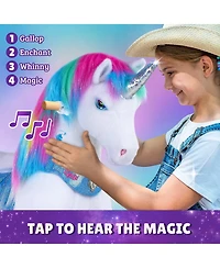 PonyCycle Model Y Rainbow Unicorn Rideable Toy for Age 4