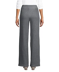 Lands' End Women's Serious Sweats High Rise Fleece Lined Straight Leg Pants